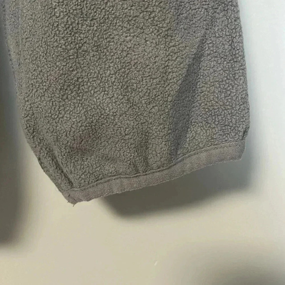 L.L. Bean neon green grey halo zip fleece  pullover - Picture 6 of 7